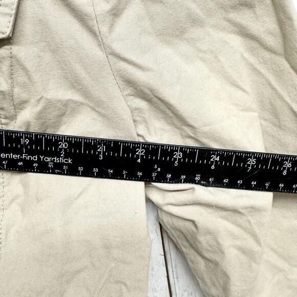 Christopher & Banks Jacket Women XL Tan Collared Utility Pockets Casual Rugged - Picture 6 of 7